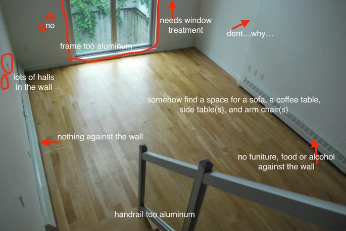 livingroom planning memo